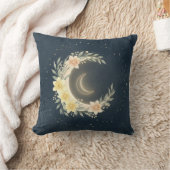 Celestial Moon & Daffodil Nursery Pillow クッション (ブランケット)