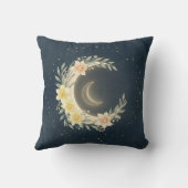 Celestial Moon & Daffodil Nursery Pillow クッション (裏面)