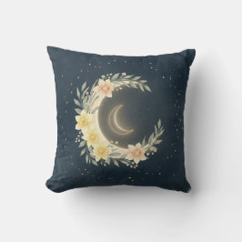 Celestial Moon & Daffodil Nursery Pillow クッション