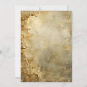 Celestial Moon Fairy Stars Bridal Shower 招待状 (裏面)