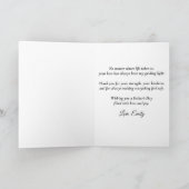 Celestial Moon Father’s Day Greeting Card for Dad カード (内部)