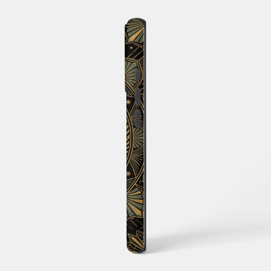 Celestial Moon Mandala | Art iPhone 16 Pro Case iPhoneケース (左側面)