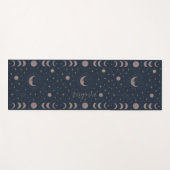 Celestial Moon Pattern | コズミック カスタム レディース  ヨガマット (正面(横))
