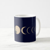 Celestial moon phase コーヒーマグカップ (正面右)
