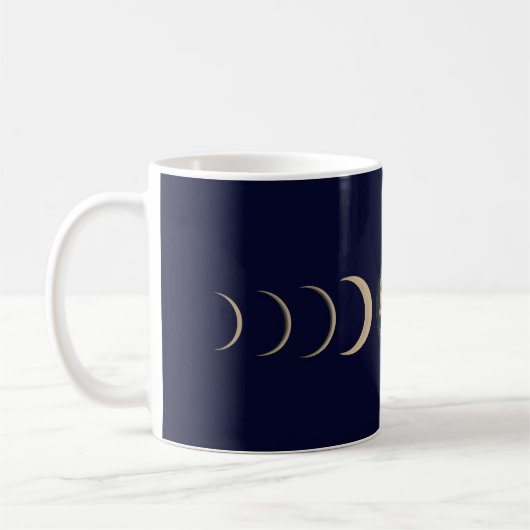 Celestial moon phase コーヒーマグカップ (左)