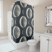Celestial Moon Phase (1) シャワーカーテン (インサイチュ)