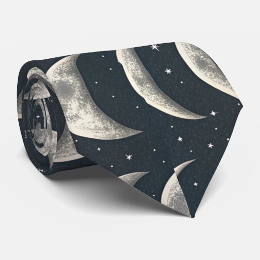 Celestial Moon Phase (2) ネクタイ (ロール)