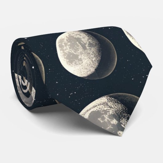 Celestial Moon Phase (3) ネクタイ (ロール)