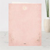 Celestial Moon Phase Mother's Day Card カード (裏面)