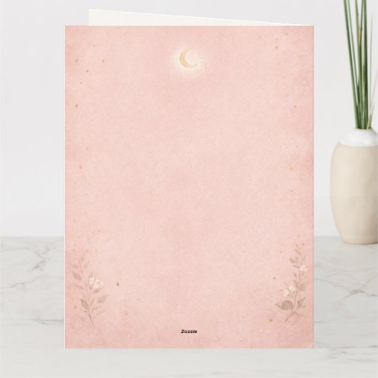 Celestial Moon Phase Mother's Day Card カード (裏面)