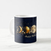 Celestial Moon Phase Mother's Day Mug コーヒーマグカップ (正面左)