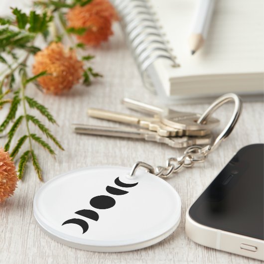 Celestial Moon Phases キーホルダー (正面右)