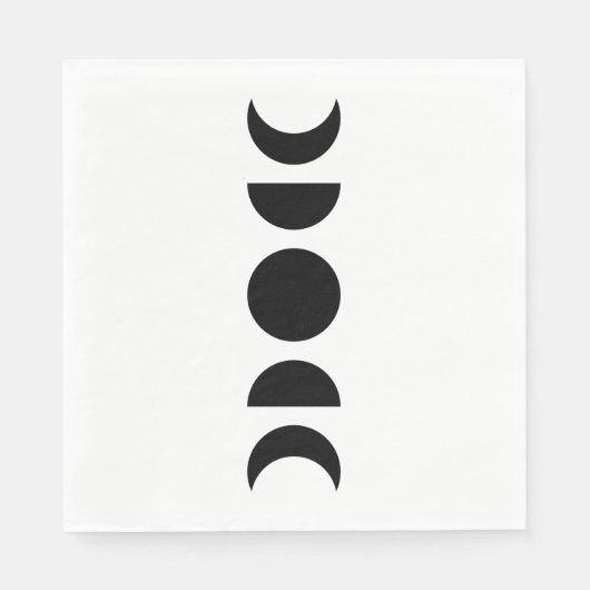Celestial Moon Phases スタンダードランチョンナプキン (正面)
