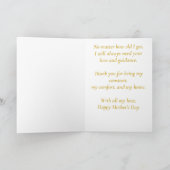 Celestial Moon Phases Floral Night Sky Design カード (内部)