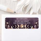 Celestial Moon Phases Return Address Labels ラベル (インサイチュ)