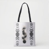 Celestial Moon Phases Triptych Poster | Abstract  トートバッグ (正面)