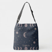 Celestial Moon Ritual Pattern | コズミックウーマンズ クロスボディバッグ (裏面)