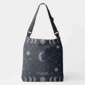 Celestial Moon Ritual Pattern | コズミックウーマンズ クロスボディバッグ (正面)