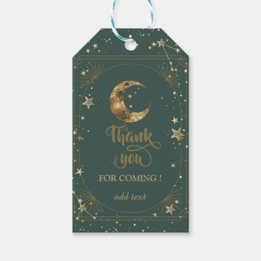 Celestial Moon Stars Frame ギフトタグ (正面)