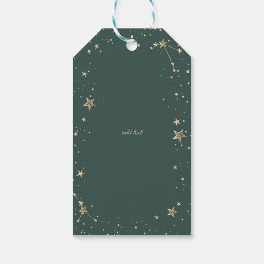 Celestial Moon Stars Frame ギフトタグ (裏面)