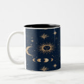 Celestial Moon Stars Mug ツートーンマグカップ (左)
