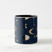Celestial Moon Stars Mug ツートーンマグカップ (中央)