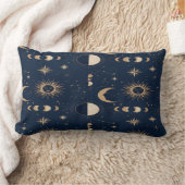 Celestial Moon Stars Pillow ランバークッション (ブランケット)