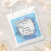 Celestial Moon Stars, Royal Blue And Gold Abstract フェイバーバッグ (クリップ留めされた状態)