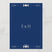 Celestial moon sun stars constellations wedding 招待状 (裏面)