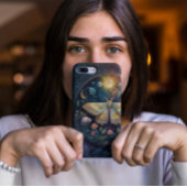 Celestial Moth and Full Moon – Enchanted Night Case-Mate iPhoneケース