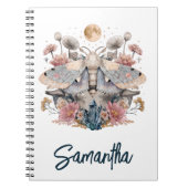 Celestial Moth Crystal Floral Moon   ノートブック (正面)