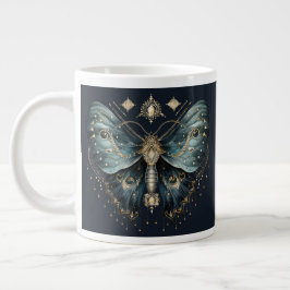 Celestial Moth Dark Aesthetic Coffee Mug ジャンボコーヒーマグカップ