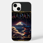 Celestial Mount Fuji Japan Pagoda Travel Art Case-Mate iPhoneケース (裏面)