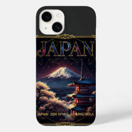 Celestial Mount Fuji Japan Pagoda Travel Art Case-Mate iPhone 14ケース