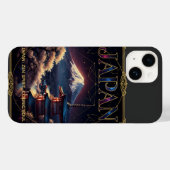 Celestial Mount Fuji Japan Pagoda Travel Art Case-Mate iPhoneケース (裏面 (横))