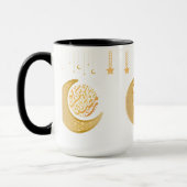 Celestial Mug – Gold Crescent Moons & Stars for Dr マグカップ (左)