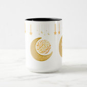 Celestial Mug – Gold Crescent Moons & Stars for Dr マグカップ (中央)