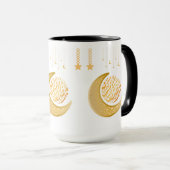 Celestial Mug – Gold Crescent Moons & Stars for Dr マグカップ (正面右)