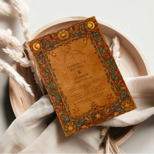 Celestial Mystic Baroque Wedding 招待状