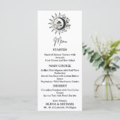 Celestial Mystical Wedding Menu Card  メニュー (スタンド正面)