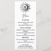 Celestial Mystical Wedding Menu Card  メニュー (正面)