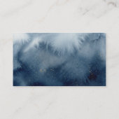Celestial Navy Watercolor Cloud ベビー向け絵本 エンクロージャーカード (裏面)