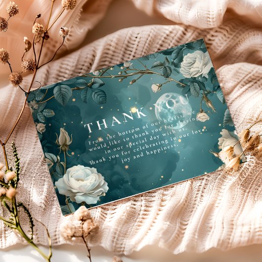 Celestial Night Garden Wedding サンキューカード