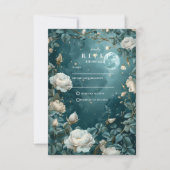 Celestial Night Garden Wedding 出欠カード (正面)