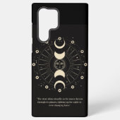 Celestial Night Phases: Elegant Samsung Phone Case Samsung Galaxyケース (裏面)