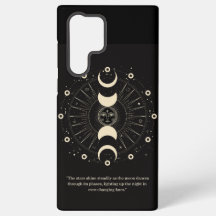 Celestial Night Phases: Elegant Samsung Phone Case