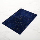 Celestial Night Sky Foil Invitation - Back Card 箔招待状 (回転した状態)