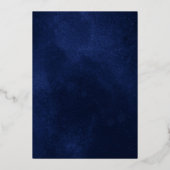 Celestial Night Sky Foil Invitation - Back Card 箔招待状 (裏面)