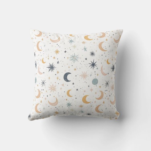 Celestial Night Sky Pattern クッション (裏面)