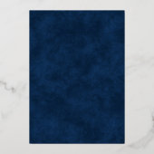 Celestial Night Sky Stars Wedding Foil Invitation 箔招待状 (裏面)